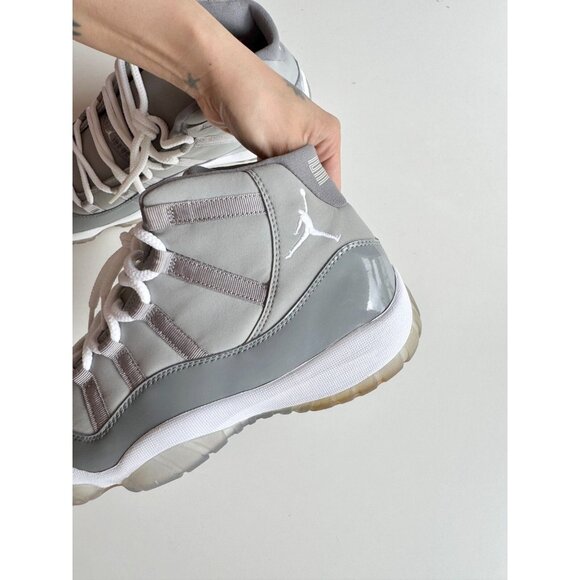 NIB 2010 NIKE Air Jordan 11 Retro Cool Grey Leather Lace Up Sneakers, Size 11 - Picture 8 of 16